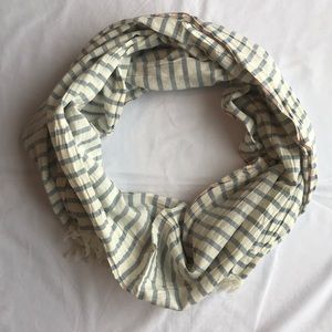 Jcrew blue striped scarf